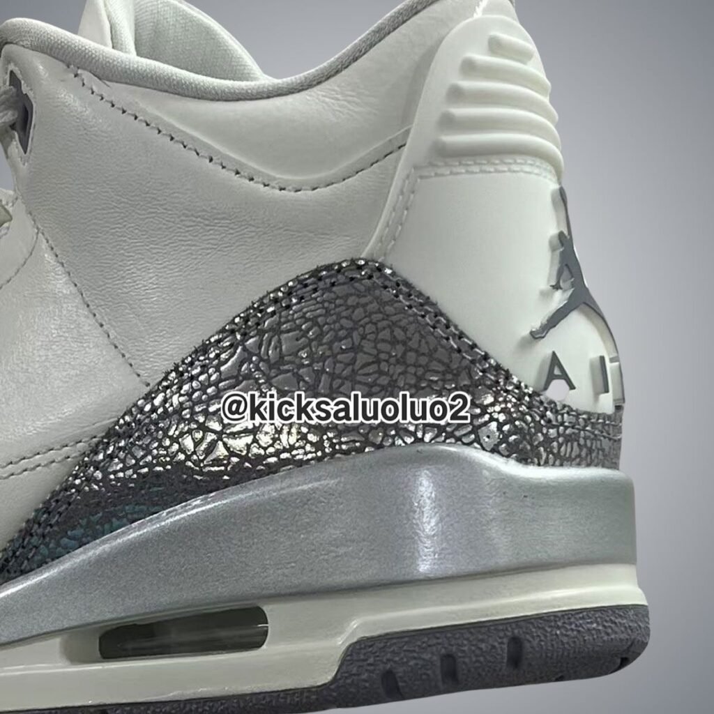 Air Jordan 3 Sail Cement Grey Metallic Silver CK9246-100