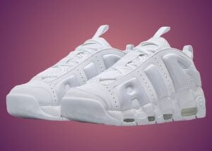 Nike Air More Uptempo Low “Triple White” Releases January 2025